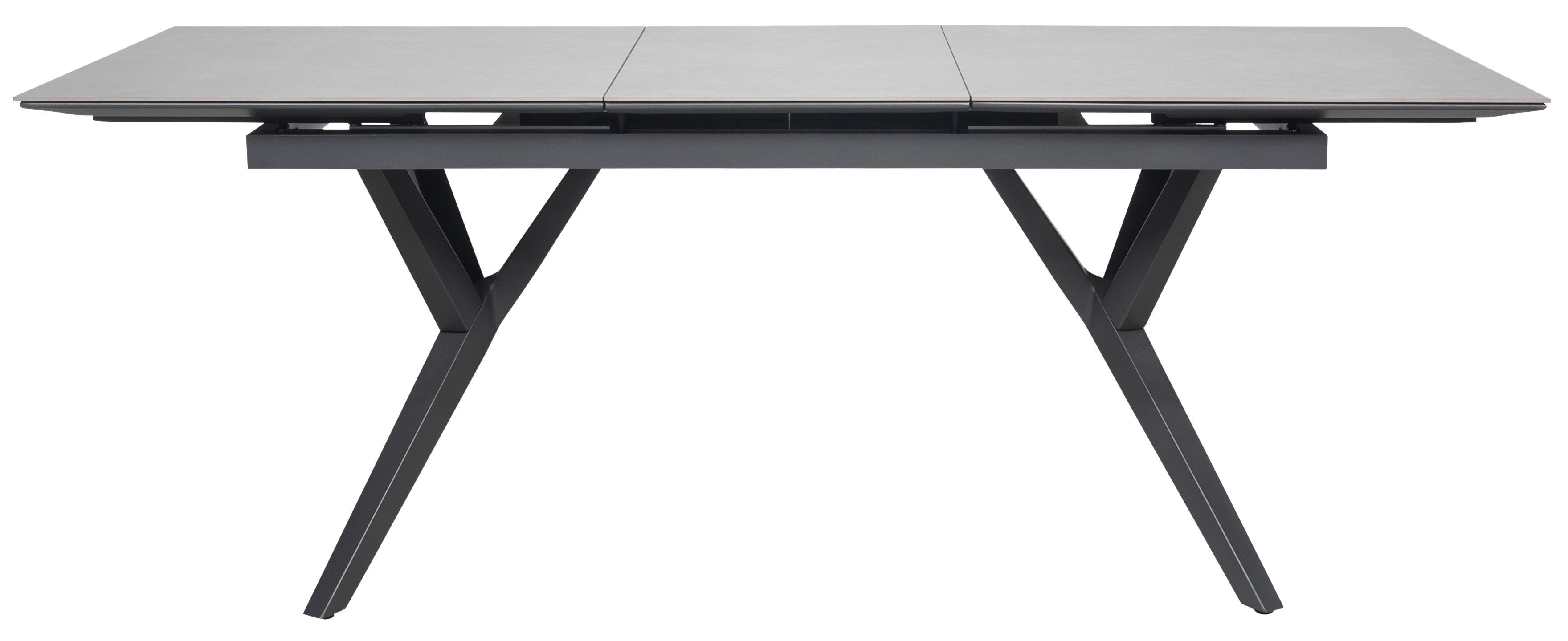  Ausziehtisch Valor 160/210 x 90 cm light grey Aluminium