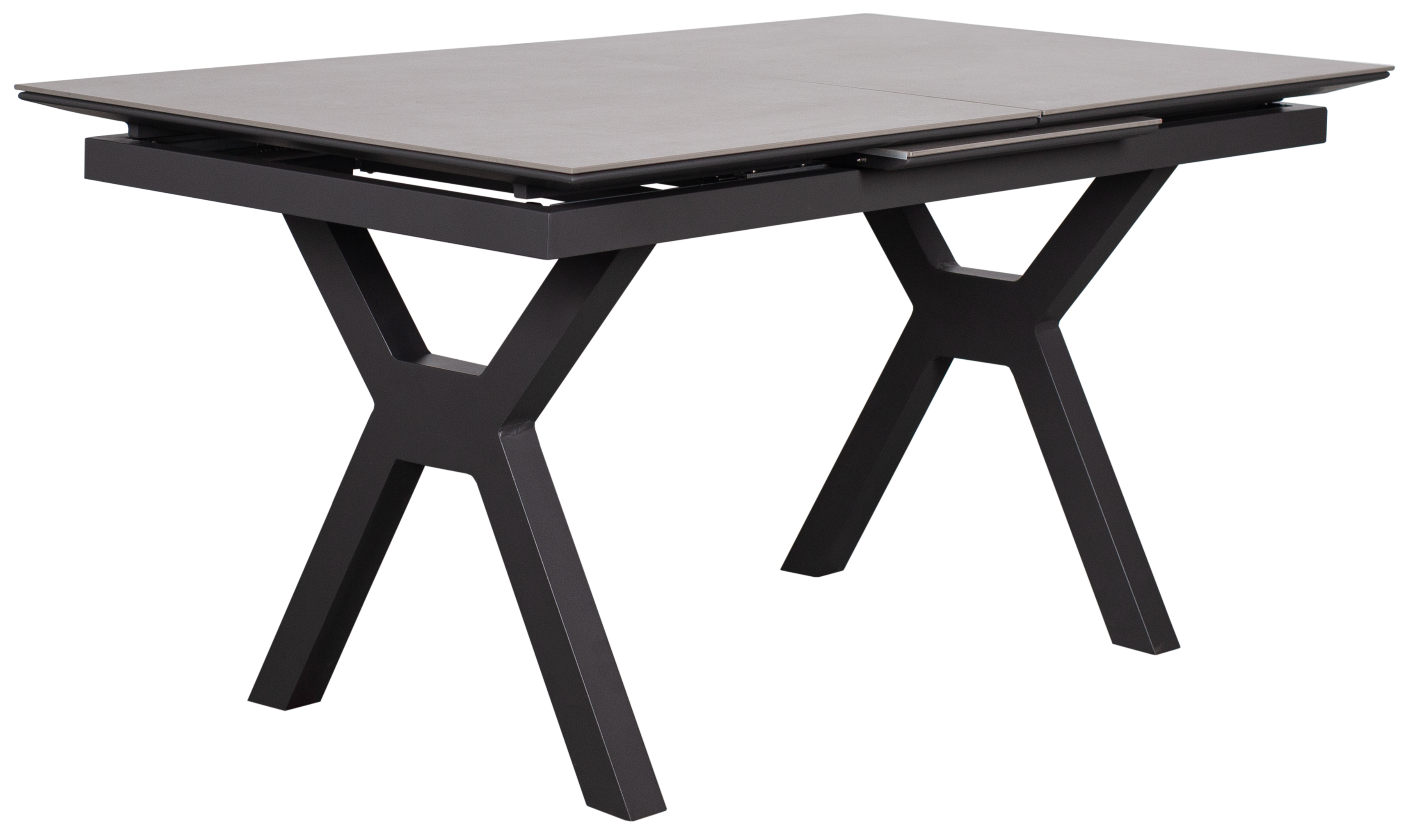 Ausziehtisch Granada 160/210 x 90 cm light grey Aluminium