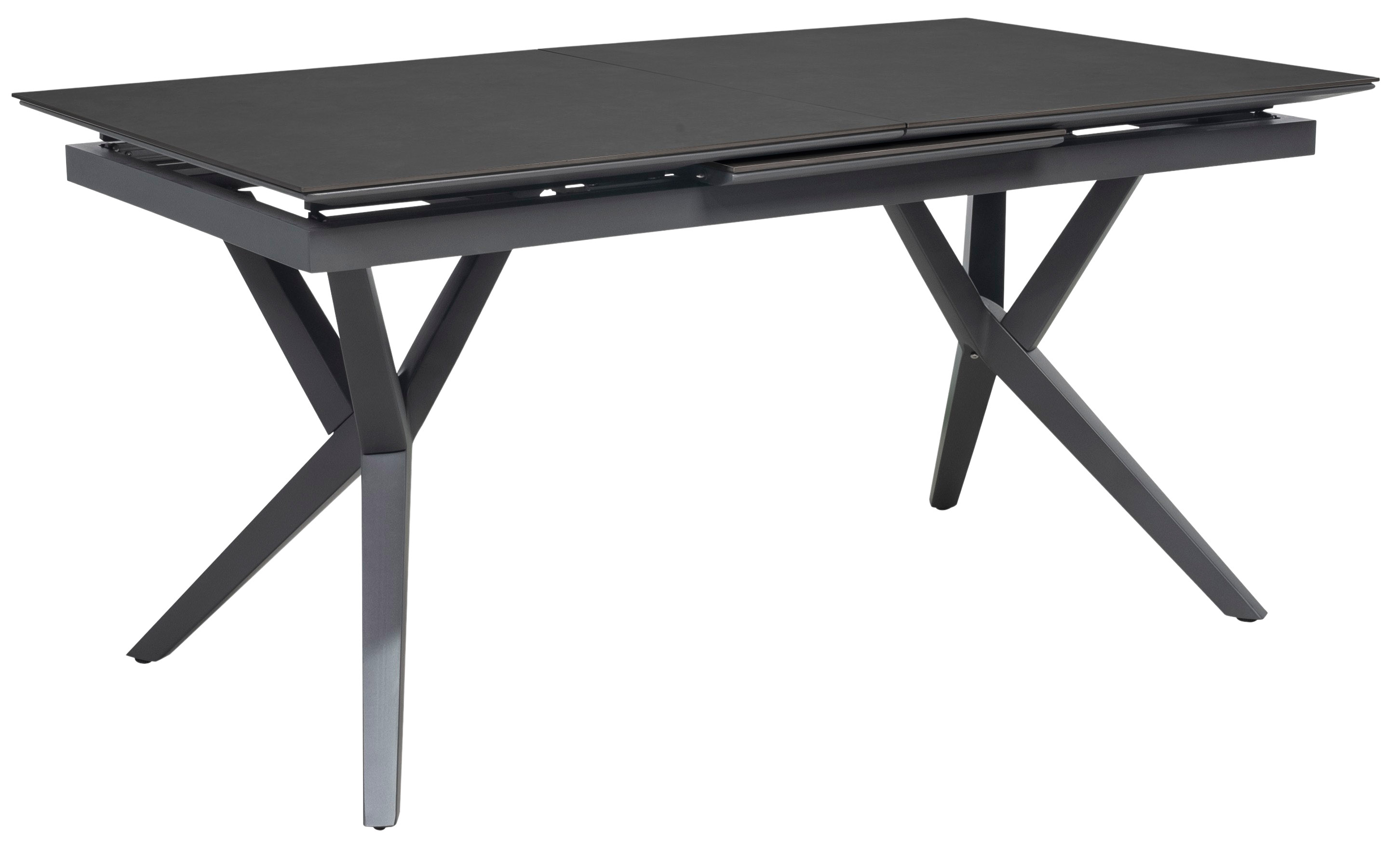 Ausziehtisch Valor 160/210 x 90 cm dark grey Aluminium