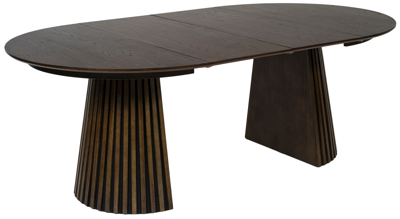 Esszimmer Set Matera dark grey & Tisch Barletta oval FSC®-zertifiziert