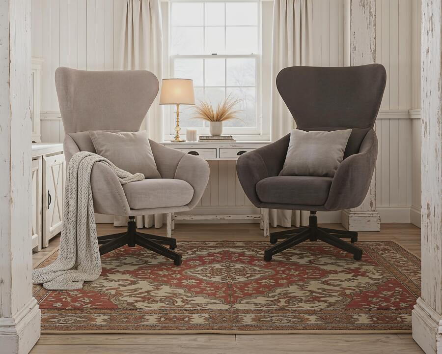 Ohrensessel Marconia dark grey drehbar günstig online kaufen