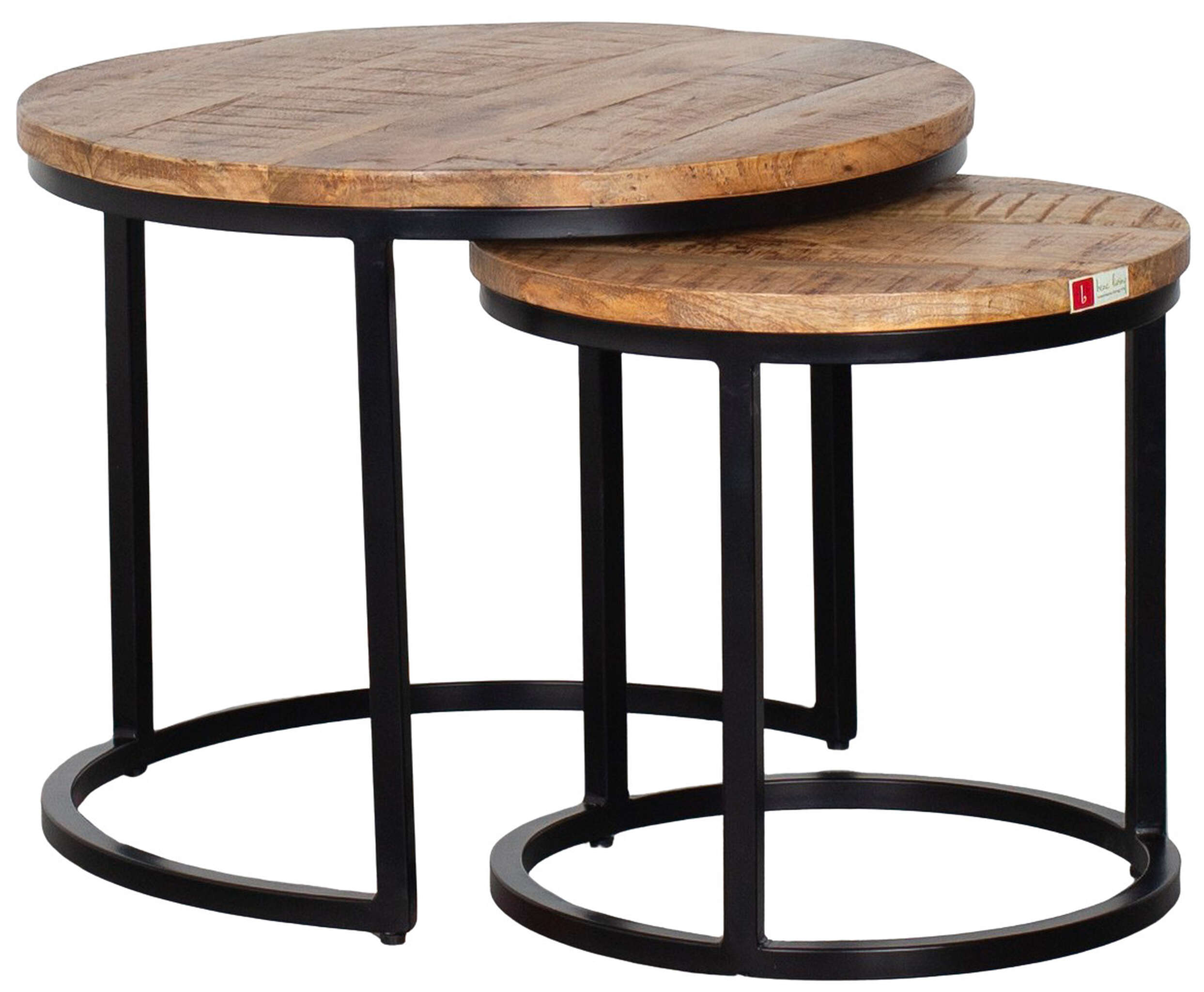 Couchtisch 2er Set Fermo Mango natur