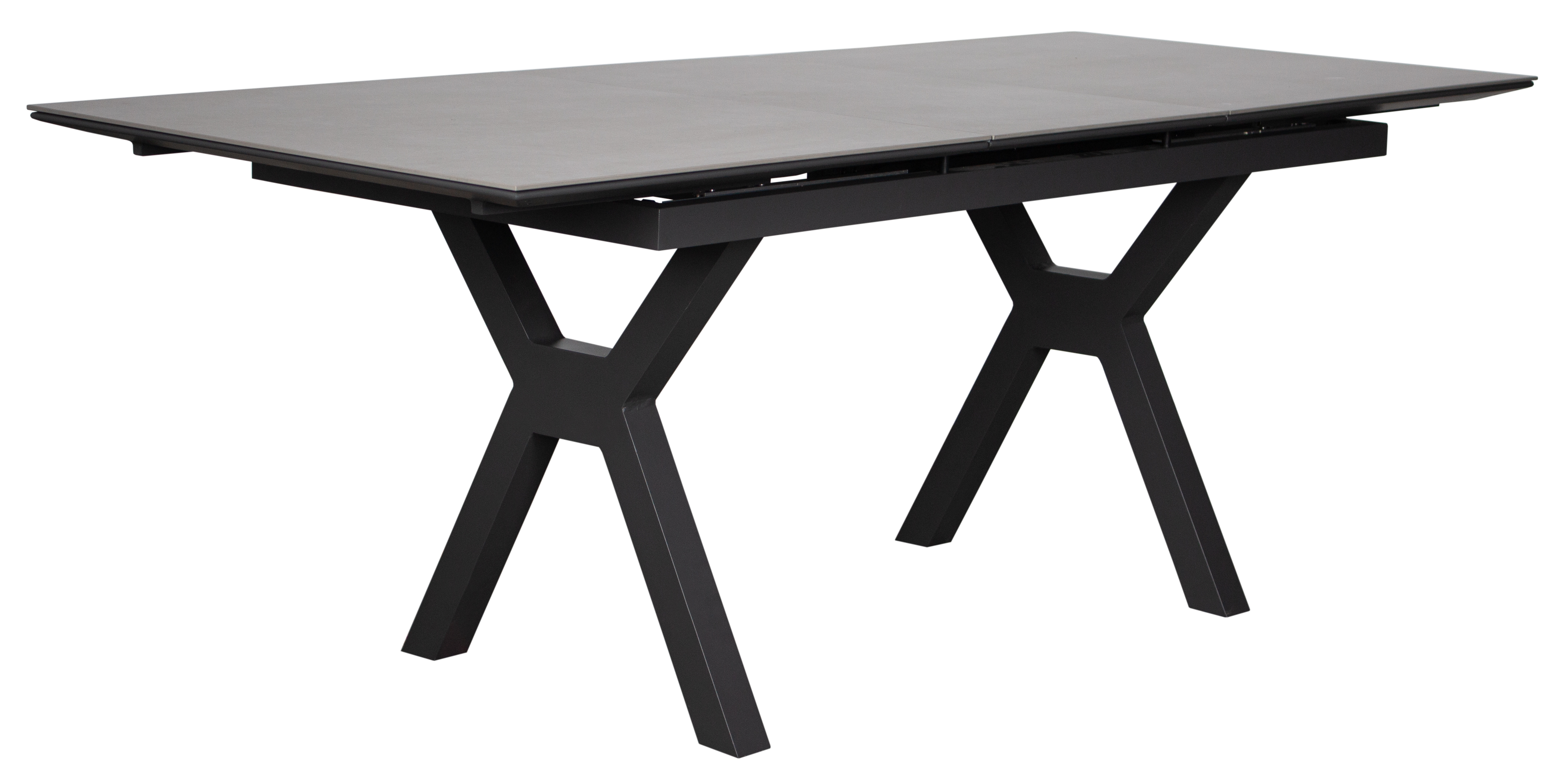 Ausziehtisch Granada 160/210 x 90 cm light grey Aluminium