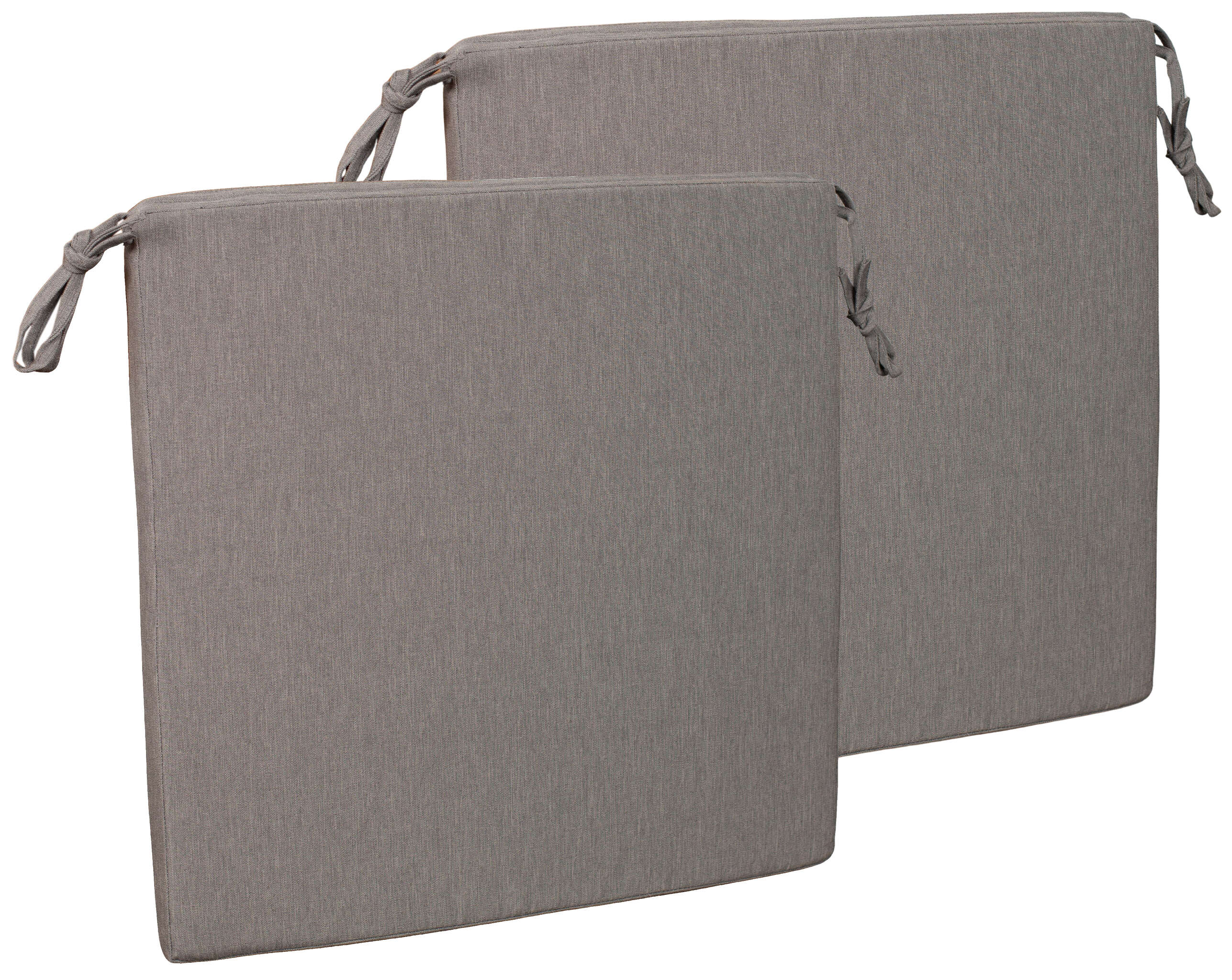 Sitzkissen 2er Set uni grey ca