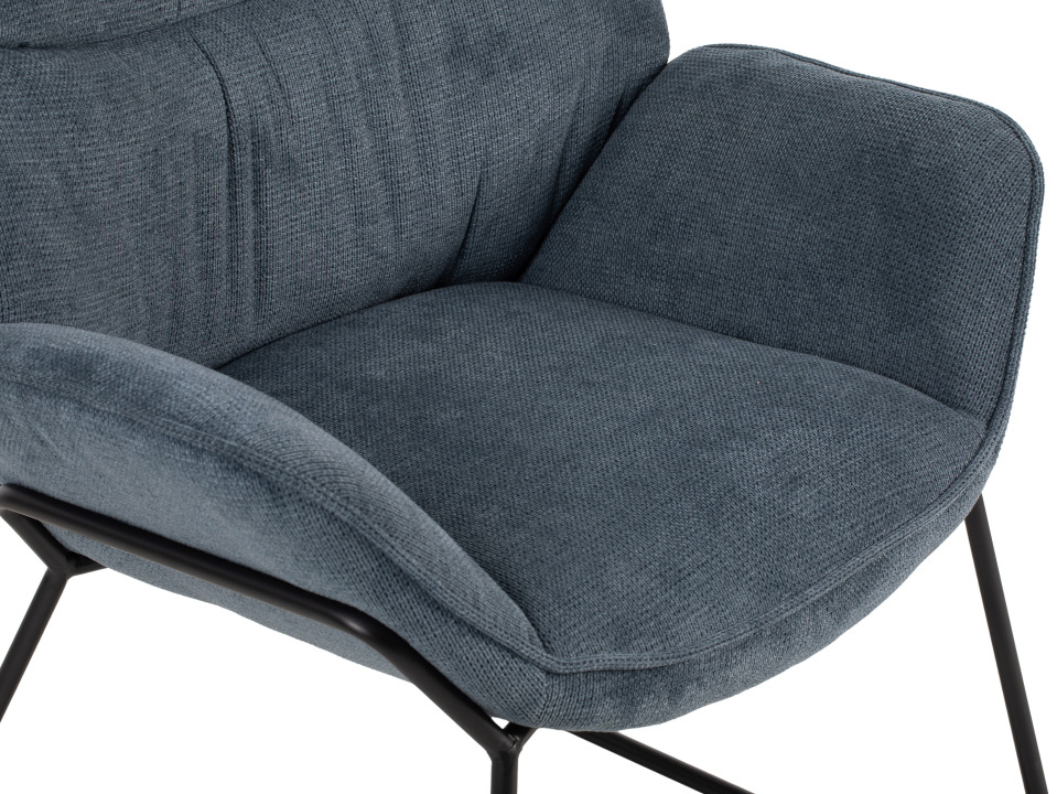 Indoormöbelset Sessel Aliano blau  Beistelltisch Materos - 8