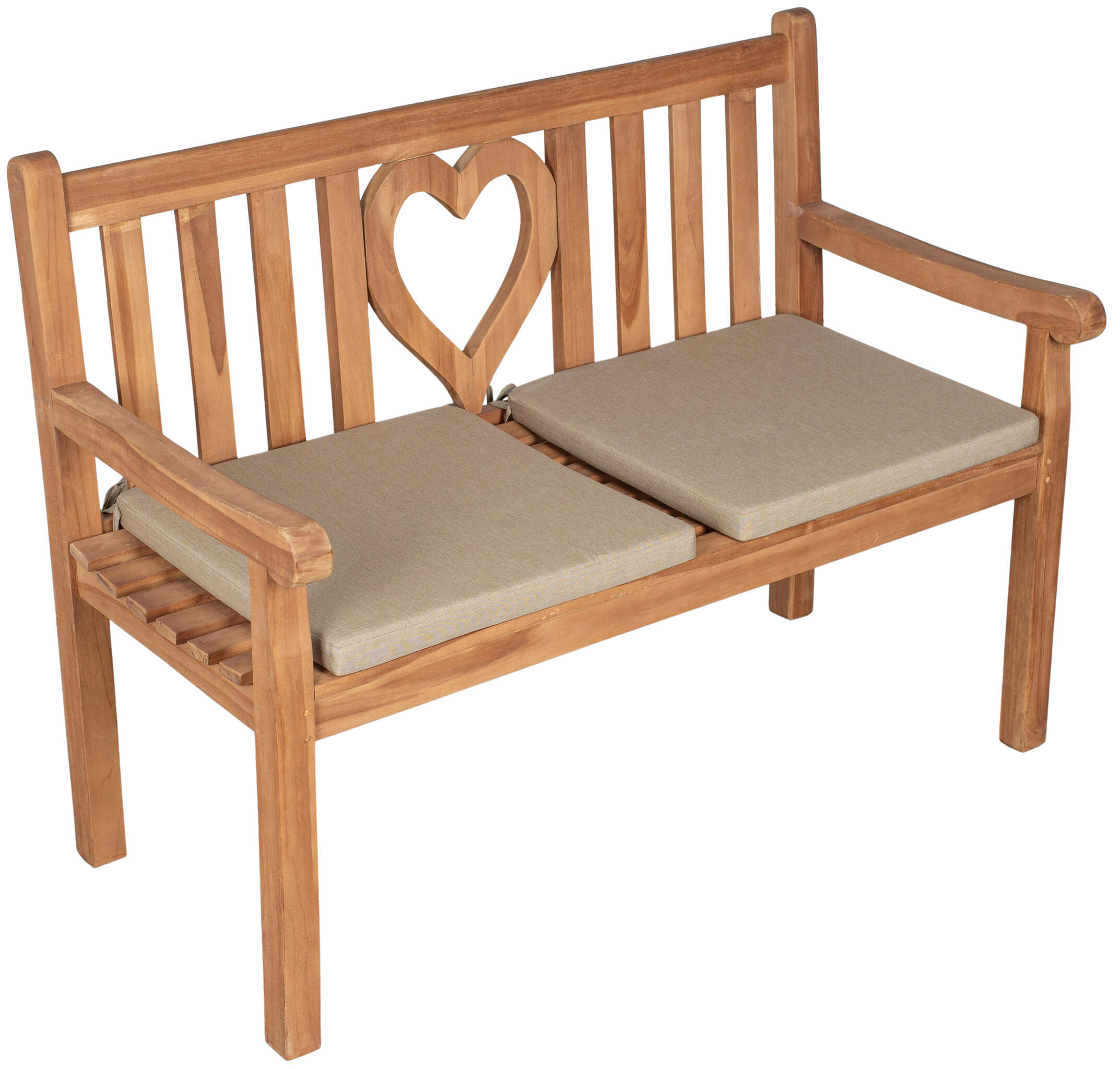 Sitzkissen 2er Set uni taupe ca