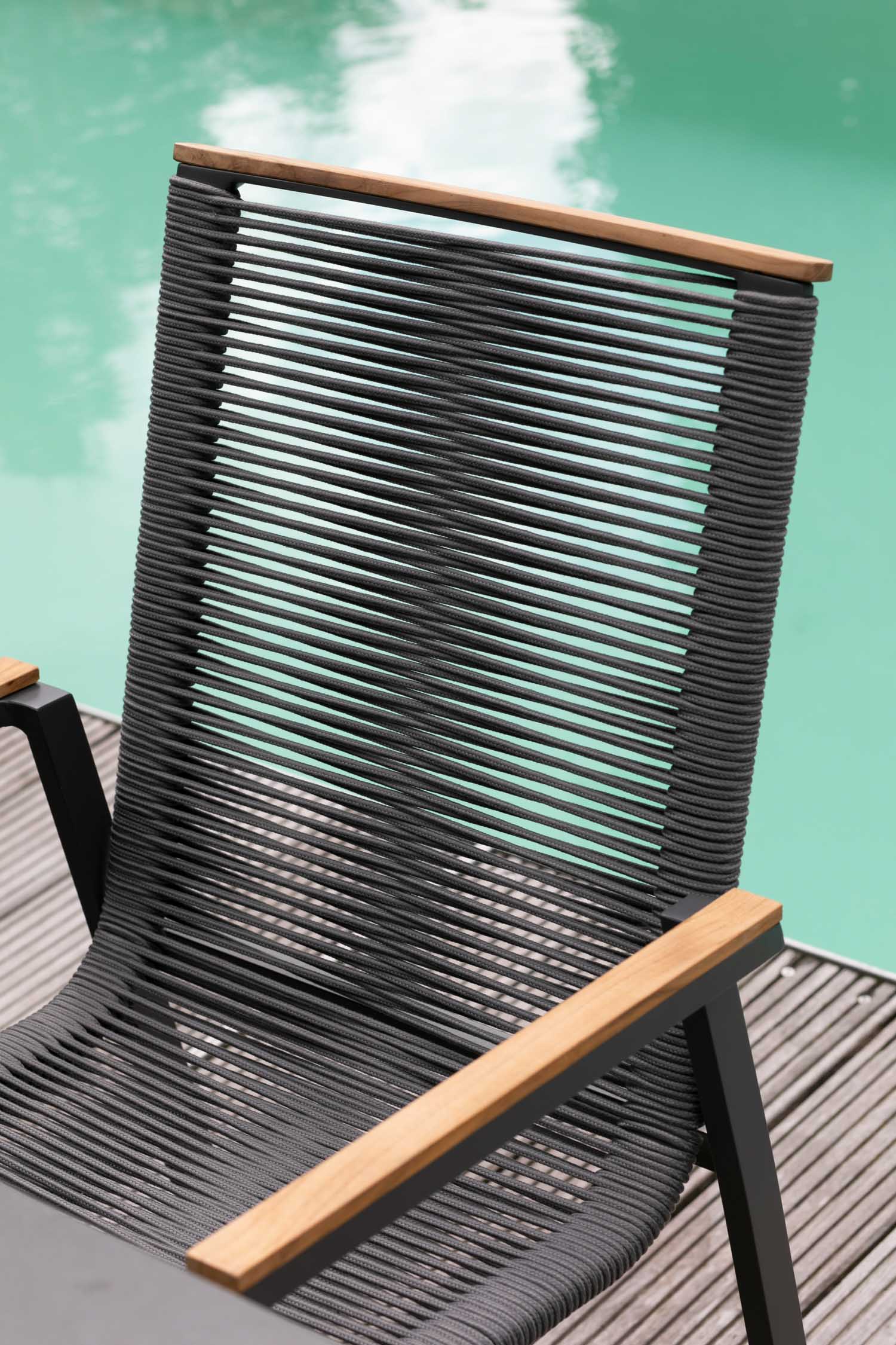 Gartenmöbelset Diningsessel Alicante mit Tisch Malaga 200 x 90 cm - 12