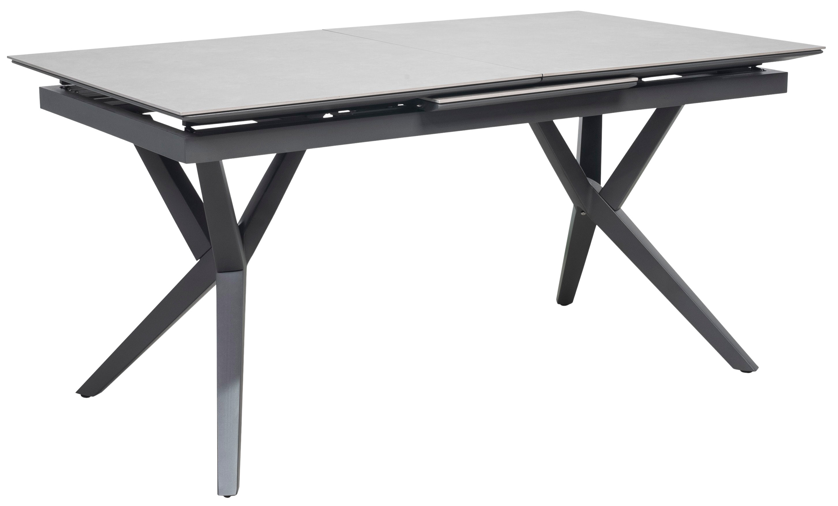  Ausziehtisch Valor 160/210 x 90 cm light grey Aluminium