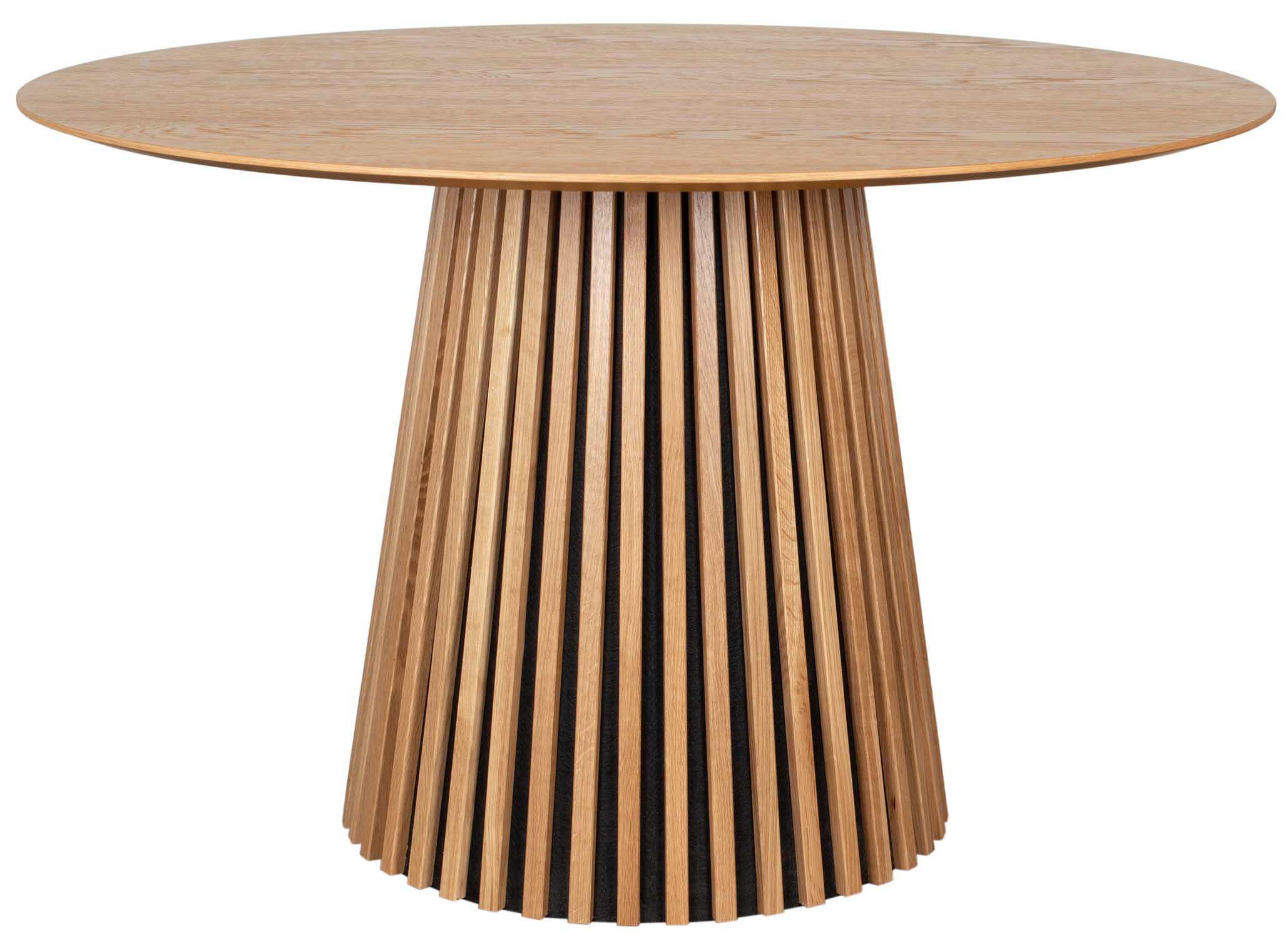 Esszimmer Set Matera rosé FSC®-zertifiziert & Tisch Oria rund Natur Oak