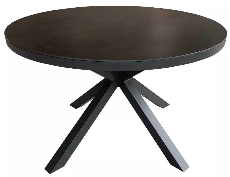 Tisch Malaga 120cm rund dark grey Aluminium