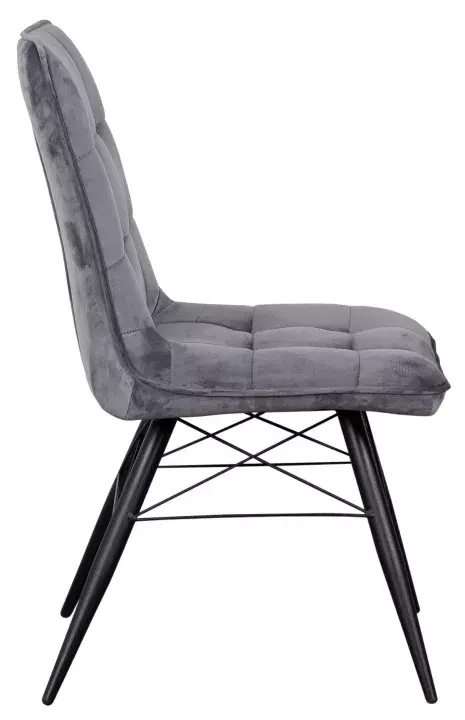 Indoormöbelset Stuhl Vicenza grau und Ausziehtisch Piacenza light grey