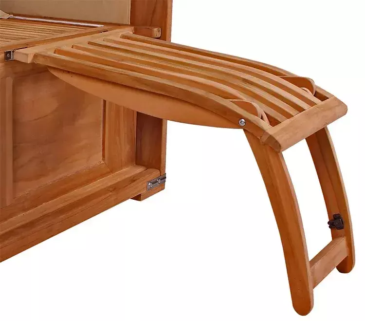 Strandkorb Nordstrand Teak PE grey Dessi... Strandkorb Nordstrand Teak PE grey Dessi...