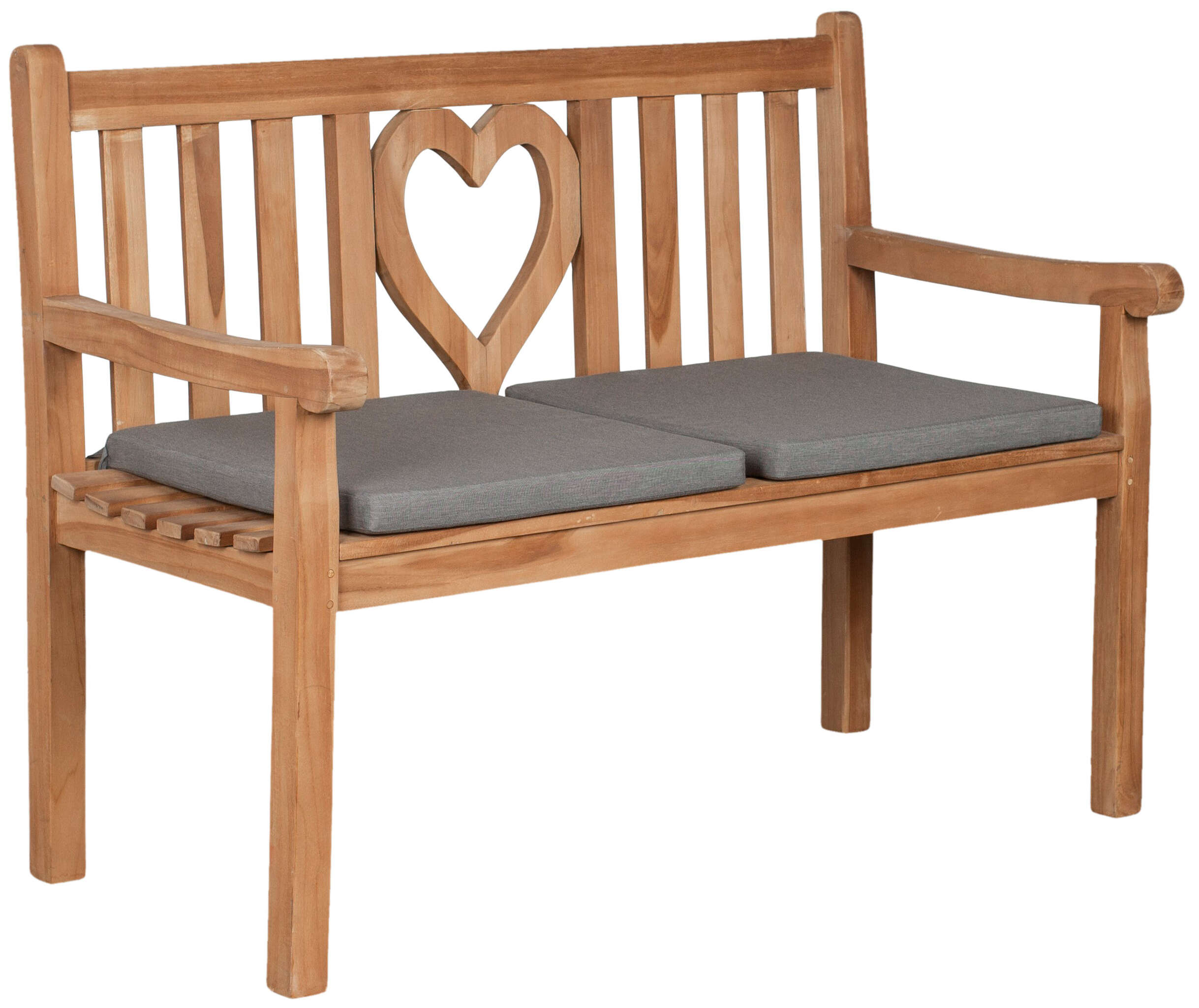 Sitzkissen 2er Set uni grey ca