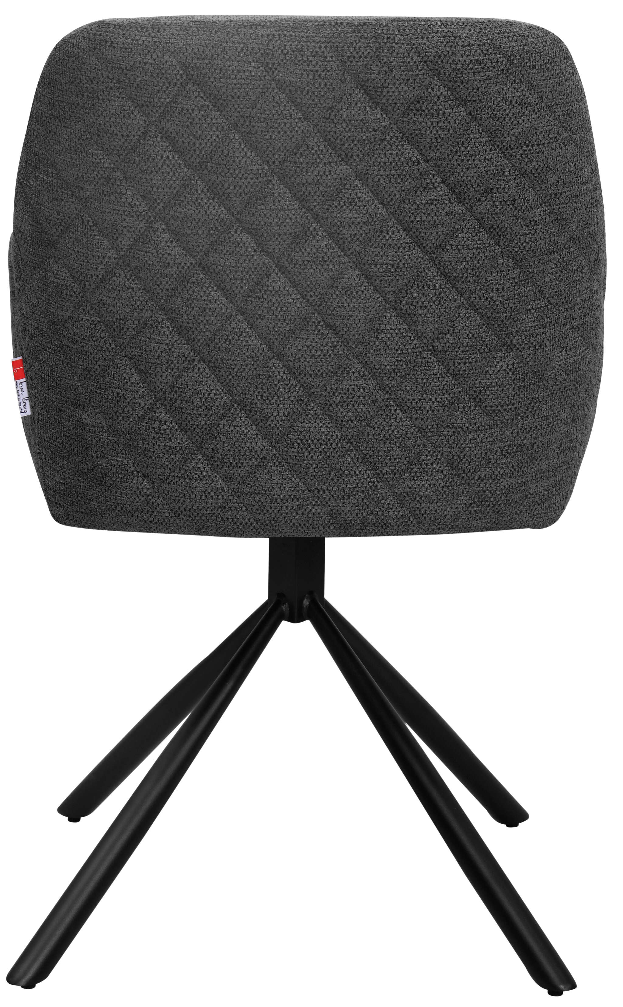 Esszimmerstuhl Cuneo dark grey drehbar