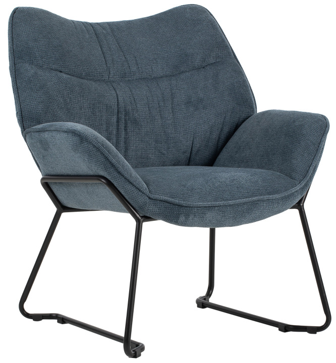 Indoormöbelset Sessel Aliano blau  Beistelltisch Materos - 6