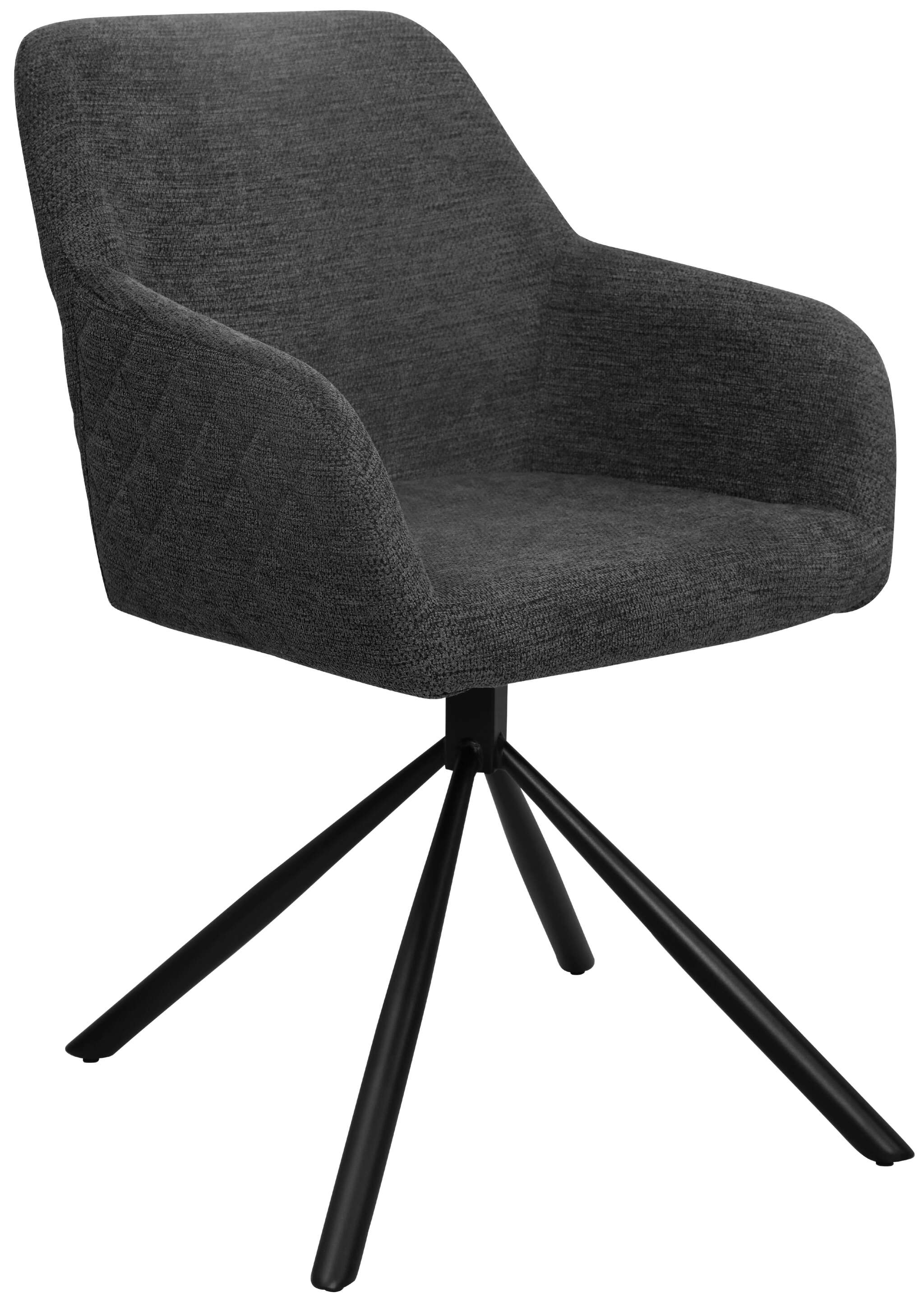 Esszimmerstuhl Cuneo dark grey drehbar