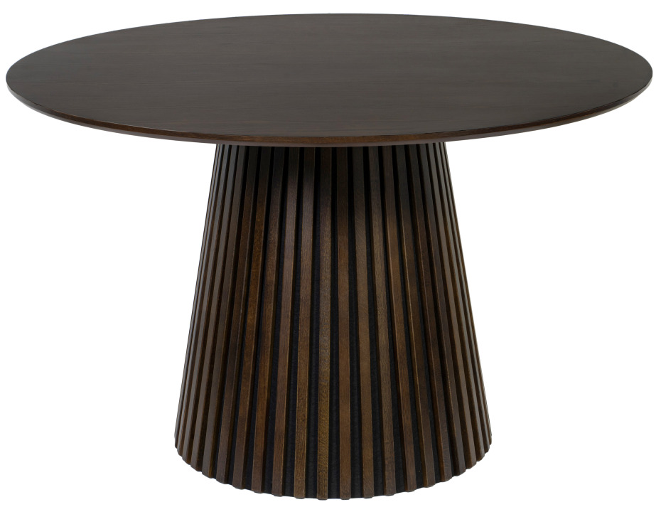 Indoormöbelset Diningsessel Ginosa blau Tisch Barletta smoked oak rund 120cm - 6