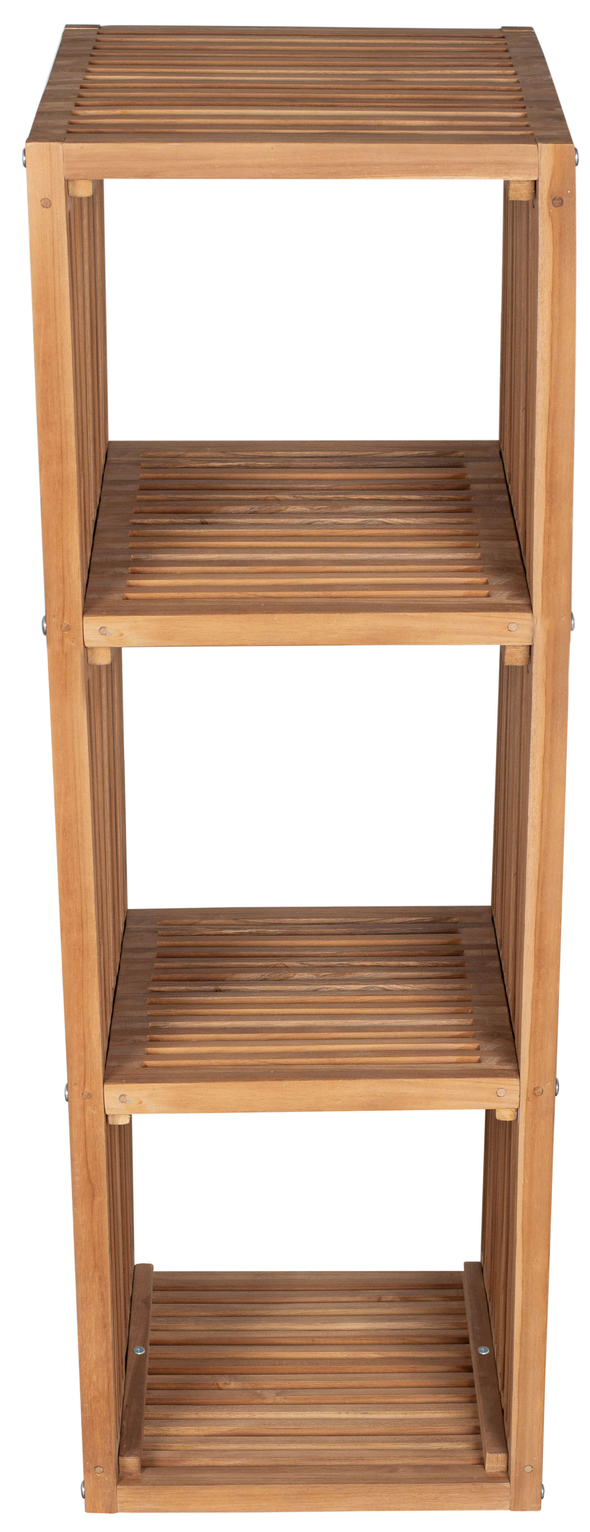 Teakregal 3 Fächer Outdoor 120x40x40 cm