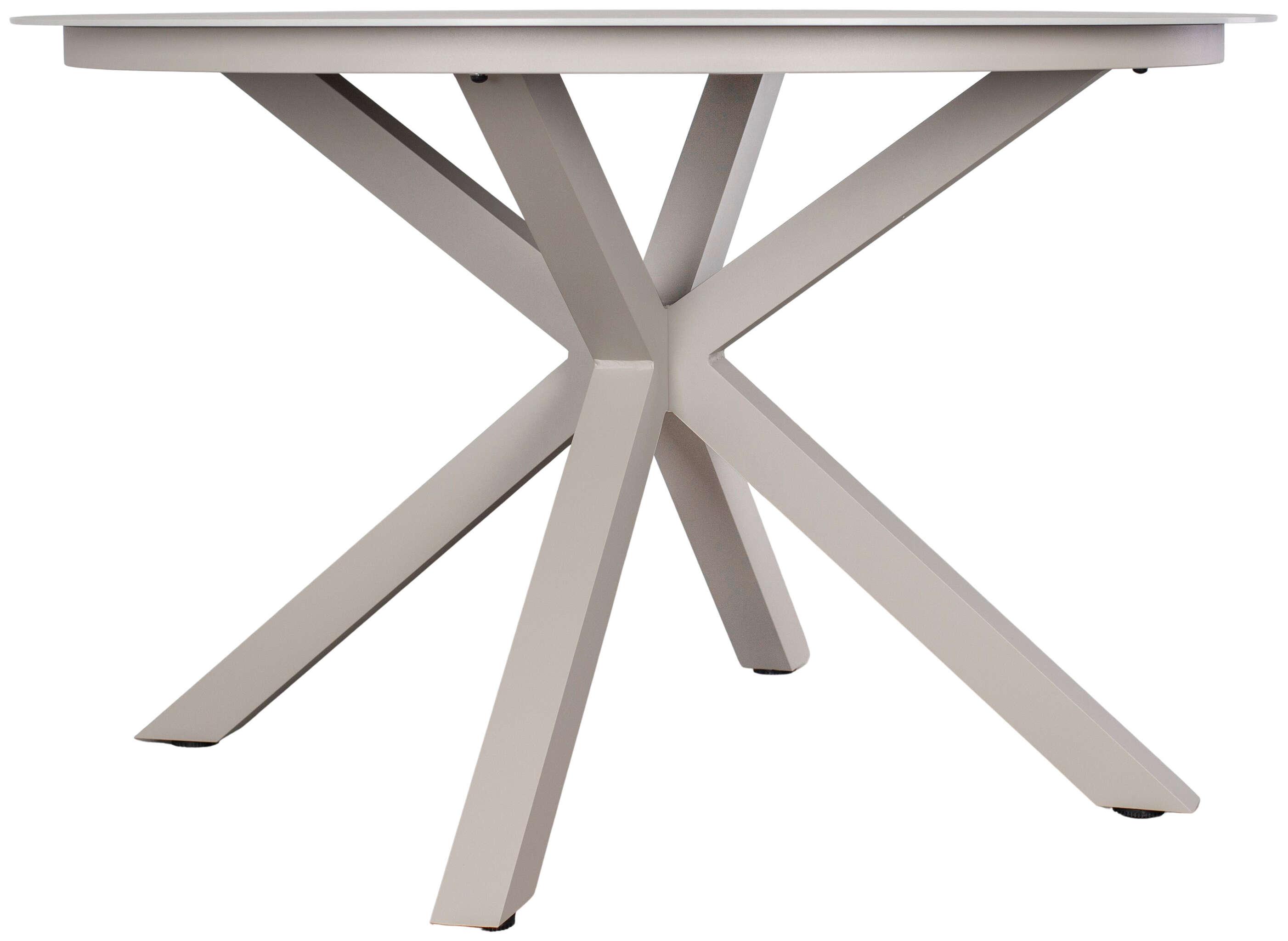 Tisch Malaga 120 cm rund ivory Aluminium